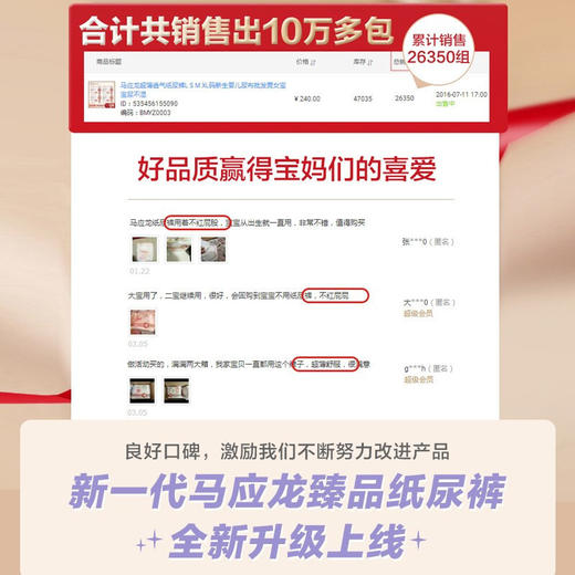 马应龙臻品纸尿裤SMLXLXXL五码可选婴儿超薄干爽透气宝宝新生儿秋冬季不漏尿不湿男女宝通用 商品图1
