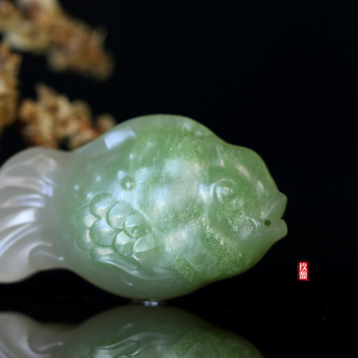 和田玉（白玉）挂件--金鱼 36.09g 商品图1