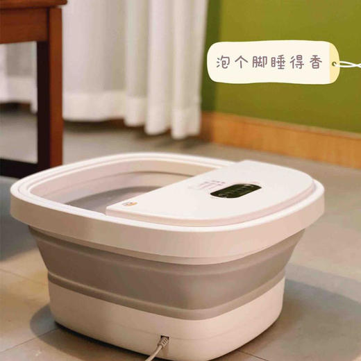 【泡个脚睡得香可折叠带遥控足浴盆】多种温度可选带足底按摩有自动气泡恒温加热红光气泡冰冷的冬夜泡完暖暖的促进血液循环更助眠多种智能模式可选 商品图6