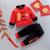 【虎年刺绣宝宝套装 甄选优质面料】2021冬季新品男童拜年服唐装中国风宝宝过年红色喜庆加绒加厚套装 商品缩略图10