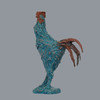 宇达青铜全铜十二生肖  鸡摆件《欲晓》著名雕塑家孙绍群作品  高47cm 商品缩略图0