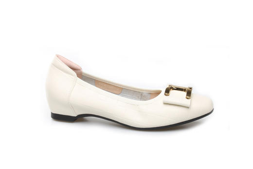 豪麟名鞋奥莱迪嘉女装牛皮革意式柔美皮鞋DJCMO12WP214白色 原价1460元 商品图0