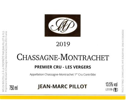 2019 JM Pillot, Vergers Chassagne-Montrachet 1er Cru【闪送】（65折） 商品图0