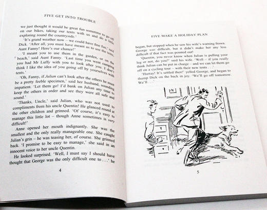 五伙伴历险记21册全套 英文原版 The Famous Five 伊妮德布莱顿 Enid Blyton 儿童英语桥梁章节冒险侦探小说 中小学课外阅读 商品图2