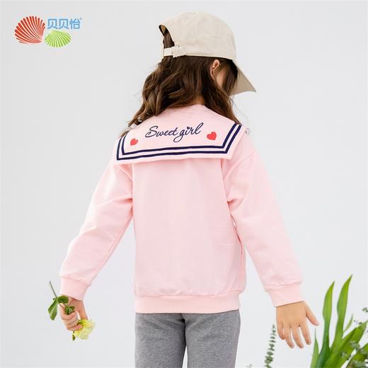贝贝怡女童外套秋季新款中大童洋气海军风夹克韩版秋装女孩 商品图2