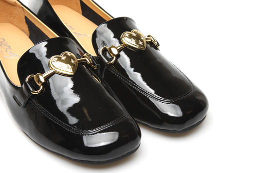 豪麟名鞋奥莱迪嘉女装牛移膜革深口皮鞋DJMEA21WP052黑色  原价1660元 商品图3