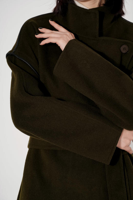 【M1】 臣禾 腰带中长大衣9450840809 商品图4