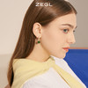 ZEGL复古玉石耳环女小众设计感高级气质耳钉耳扣秋冬过新年耳饰品 商品缩略图5