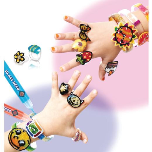 韩国AMOS免烤玻璃胶画圣诞DIY儿童益智手工制作女玩具礼物颜料 商品图1