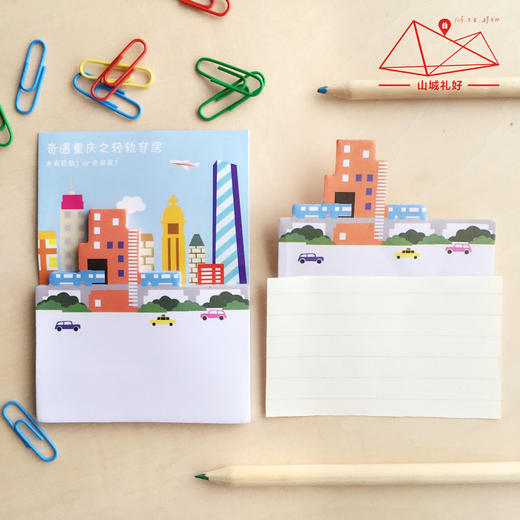 山城礼好重庆便利贴/创意/旅游纪念品伴手礼 商品图1
