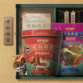 三只松鼠_重庆酸辣粉130g×6桶-zl