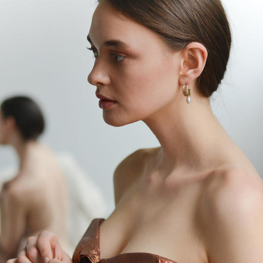 订购10周到｜STVDIO-Marina-编织 珍珠 耳环［美国设计师］ 商品图3