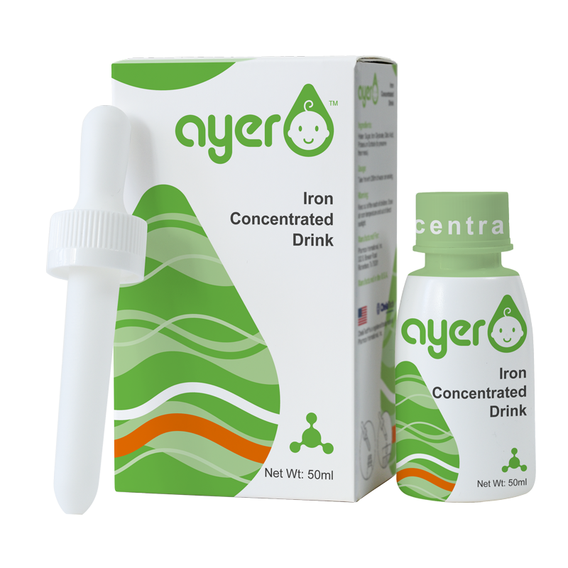 Ayer艾儿进口甘氨酸亚铁 液体铁 50ml