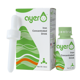Ayer艾儿进口甘氨酸亚铁 液体铁 50ml