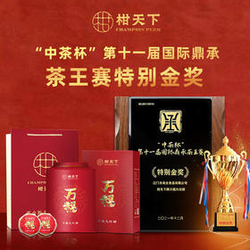 柑天下新会正宗柑普茶陈皮普洱茶桔普茶橘普茶万福大红罐装