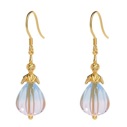 花舞大唐.石榴裙耳坠 琥珀光【北京同城闪送】 商品图2