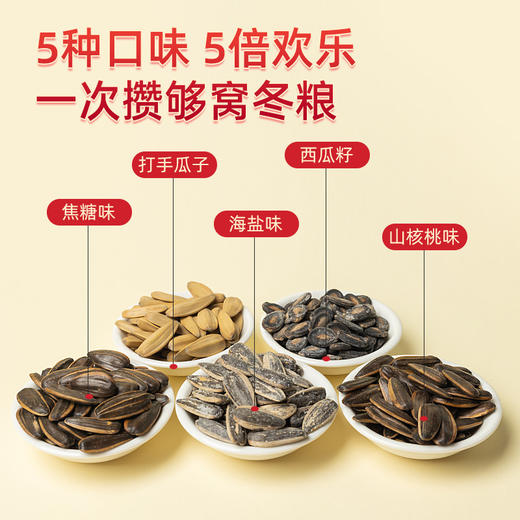 越远宝藏瓜子礼盒多口味葵花籽年货焦糖味炒货送礼佳品长辈女生 商品图3