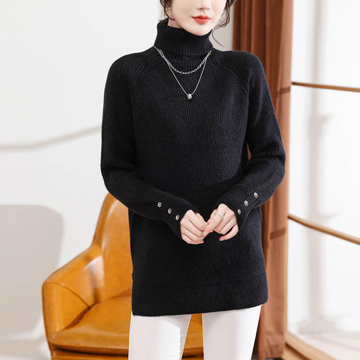 CCFS-101-11886高领打底衫女秋冬中款毛衣 商品图5