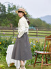 ZIHAN紫涵复古文艺白衬衫套装女2022春新款尖领长袖衬衫针织马甲两件套Z12Z01ZS513 商品缩略图4