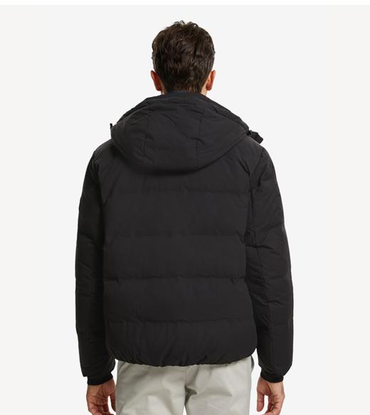 Tommy 男装简约灰鹅绒小绣标拉链连帽羽绒服 MW0MW19738RF 商品图1