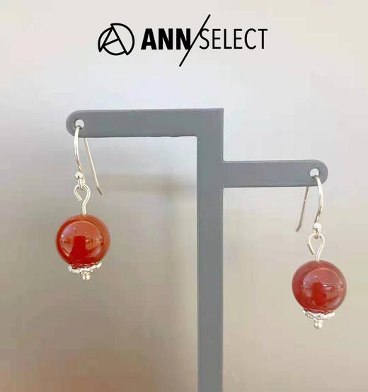 百货世界-ANNANN-红玛瑙转运耳环 商品图0