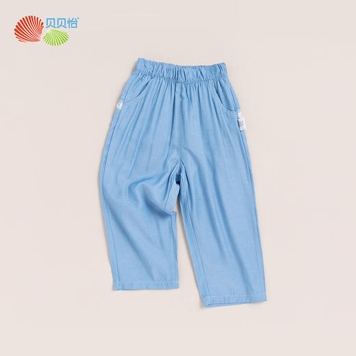 贝贝怡儿童裤子春季新款女童宝宝清凉舒适弹力休闲运动长裤 商品图3