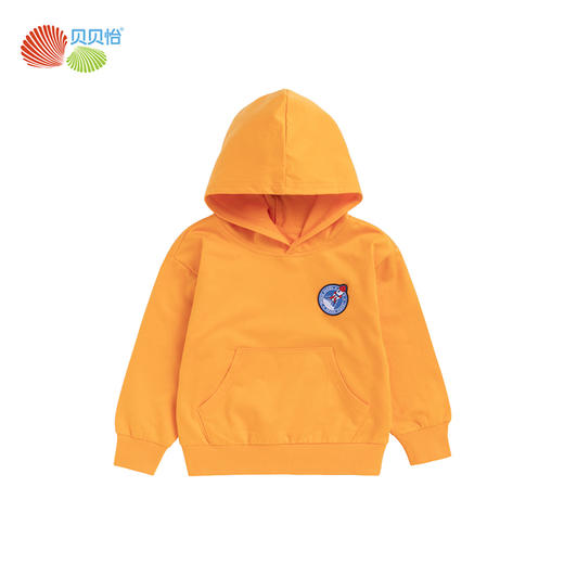 贝贝怡男童卫衣春秋新款上衣服儿童中大童宝宝洋气套头连帽衫 商品图3