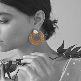 北京仓｜STVDIO-Colette-编织 珍珠 耳环（不对称）［美国设计师］