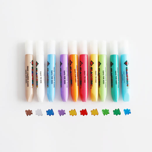 韩国AMOS免烤玻璃胶画圣诞DIY儿童益智手工制作女玩具礼物颜料 商品图3