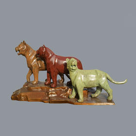 宇达青铜摆件 吴信坤作品《福万代》艺术装饰摆件  长43cm