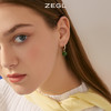 ZEGL复古玉石耳环女小众设计感高级气质耳钉耳扣秋冬过新年耳饰品 商品缩略图3