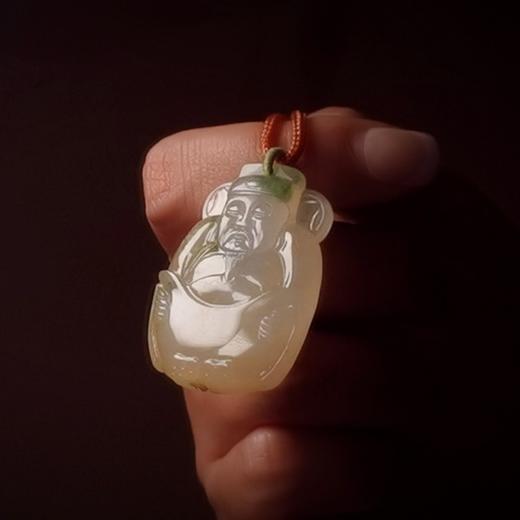 翡翠挂件（黄翡财神） 商品图1