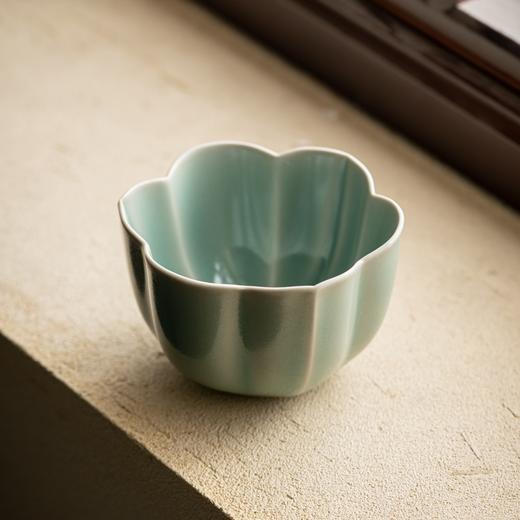 汝山明汝窑仿古釉主人杯精品四方尊杯 玉兰杯个人杯礼盒高档瓷器礼物盒 商品图1