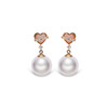 美裕 一见倾心 18k金 海水珍珠耳钉 8-8.5mm白 104724 商品缩略图0