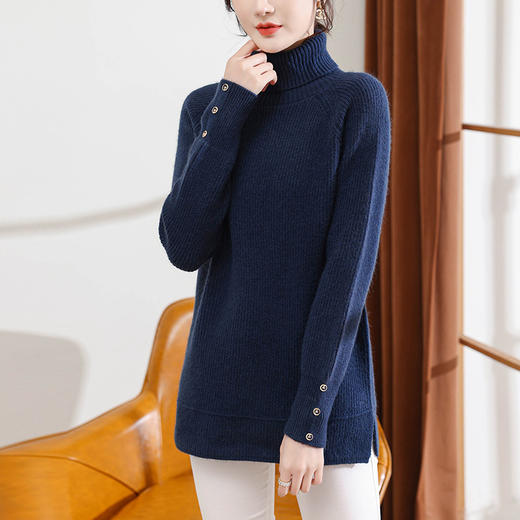 CCFS-101-11886高领打底衫女秋冬中款毛衣 商品图1
