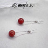 百货世界-ANNANN-红玛瑙路路通转运耳环 商品缩略图0