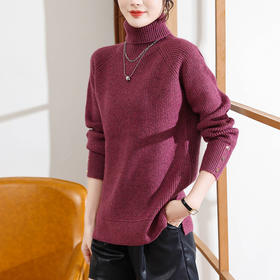 CCFS-101-11886高领打底衫女秋冬中款毛衣