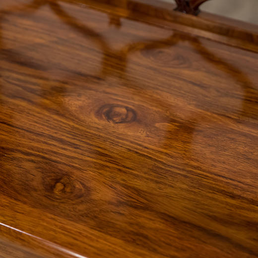 红木活扇带屉双层架格（一对） 商品图3