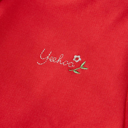 英氏女童外套女宝拉链衫红色休闲短外服22新品棒球衫YRWBJ12123A 商品图5