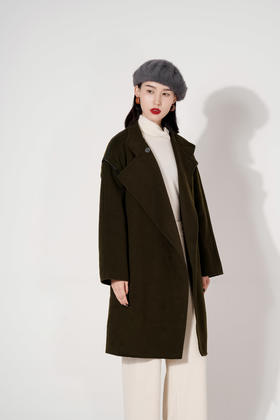 【M1】 臣禾 腰带中长大衣9450840809