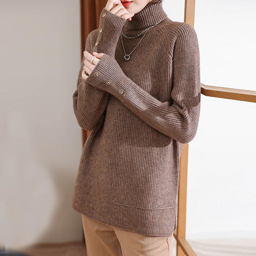 CCFS-101-11886高领打底衫女秋冬中款毛衣 商品图2