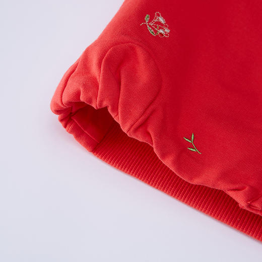 英氏女童外套女宝拉链衫红色休闲短外服22新品棒球衫YRWBJ12123A 商品图7