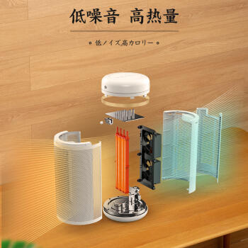 日本amadana取暖器A-HP2005-PM（素雅白木纹） 商品图2