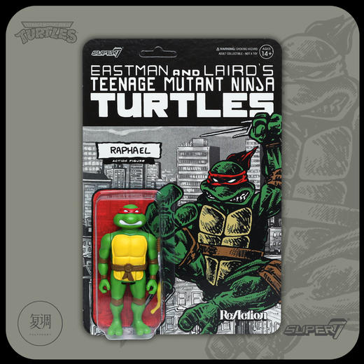 现货 Super7 忍者神龟 1984原版漫画形象 挂卡 商品图3