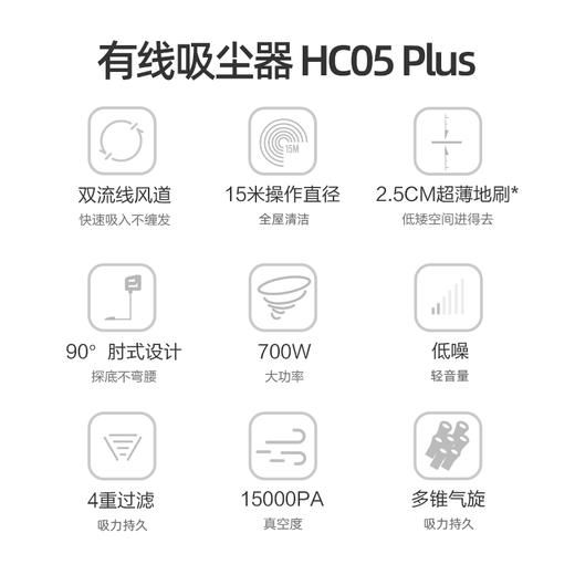 小狗手持推杆吸尘器HC05 Plus【KGGG8.9】 商品图3