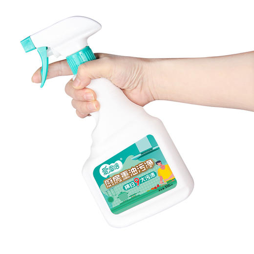 爱恩倍 厨房清洁神器重油污油渍油烟除垢清洁剂500ml*3瓶 商品图1