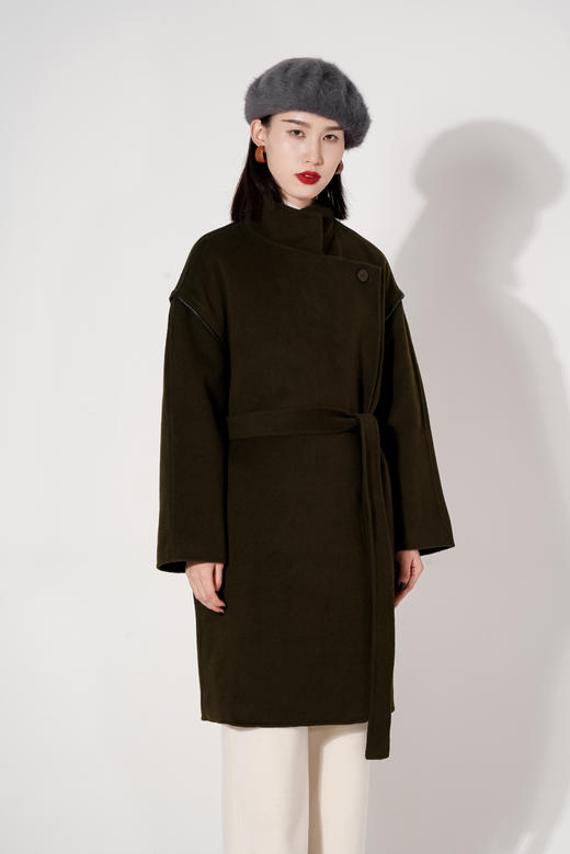 【M1】 臣禾 腰带中长大衣9450840809 商品图2