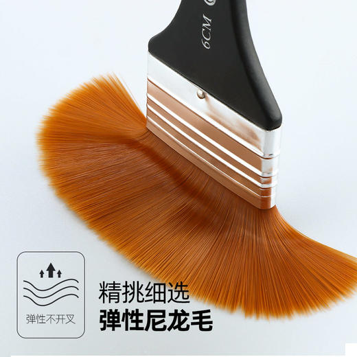 中盛画材 G1754尼龙画笔刷水彩笔水粉油画丙烯画笔板刷墙绘笔刷子 商品图2