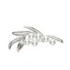 美裕 枝叶 925银淡水珍珠胸花 4-5mm白 104997 商品缩略图0