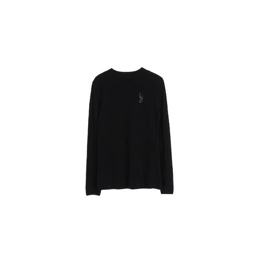 MIIDII谜底2022春新款时尚打底衫圆领刺绣套头针织衫女221MZ0370 商品图0